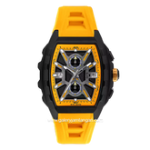 CHRIST VERRA SPIDERSYNC LIMITED EDITION CV 63034G-36 BLK/YLW Yellow Black Rubber Strap